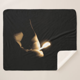 Lit Match Sherpa Blanket