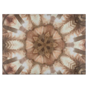 Lit Merry Christmas Tree Lights Glass CuttingBoard Cutting Board