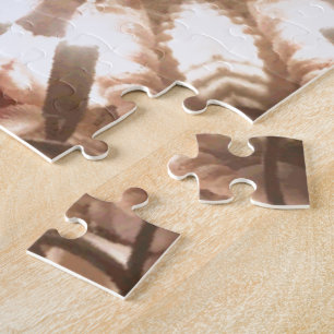 Lit Merry Christmas Tree Lights Kaleidoscope Art Jigsaw Puzzle