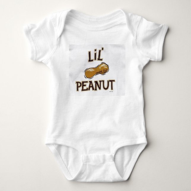 lit peanut onsie baby bodysuit (Front)