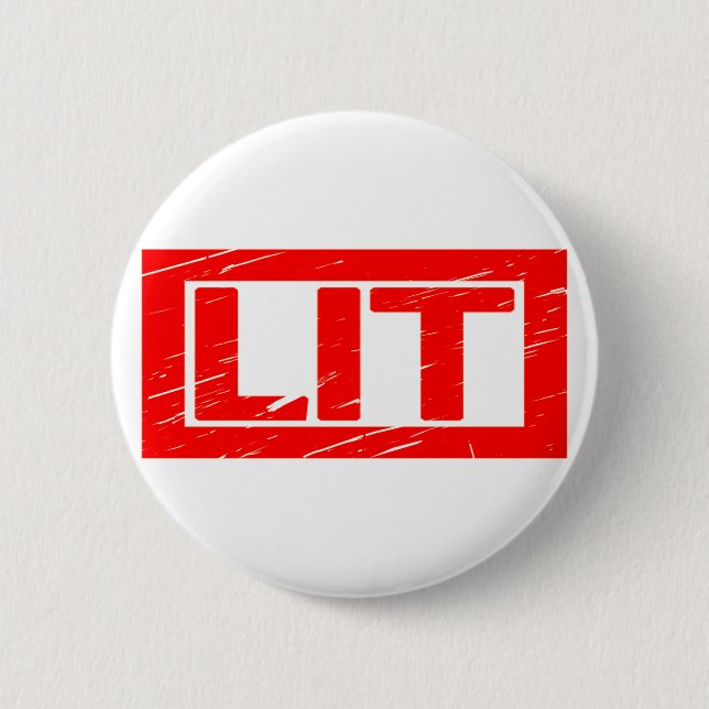 Lit Stamp 6 Cm Round Badge (Front)