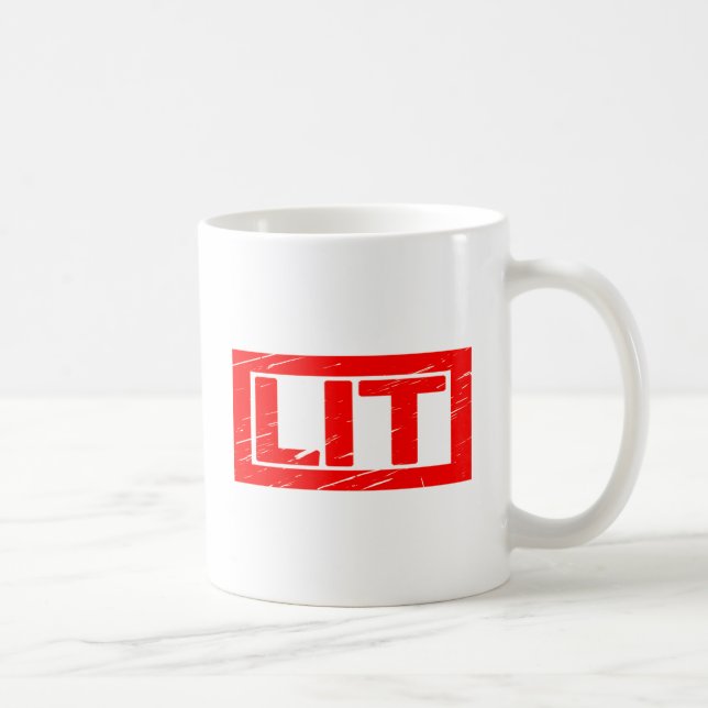 Lit Stamp Coffee Mug (Right)