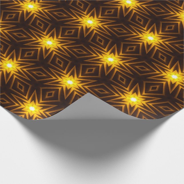 Lit Stars Wrapping Paper (Corner)