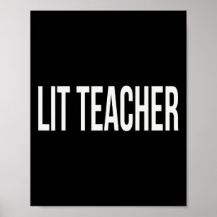 Lit Teacher Appreciation Day And Week For Work Tha Poster