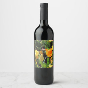 Lit Wine Label