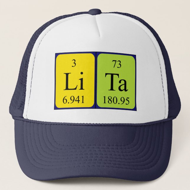 Lita periodic table name hat (Front)
