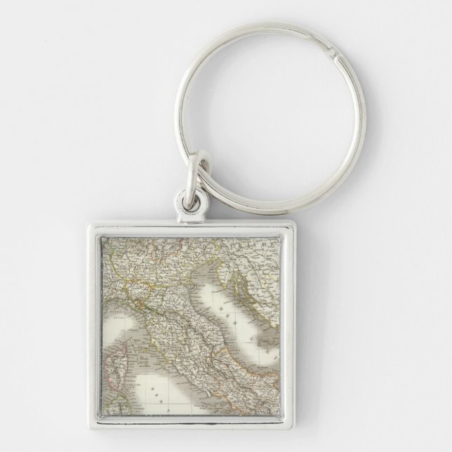 L'Italie - Italy Map Key Ring (Front)