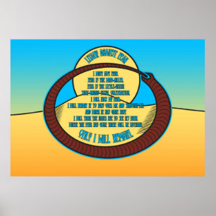 Litany Against Fear Poster