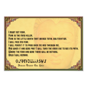 Litany Against Fear with Fremen Photo Print
