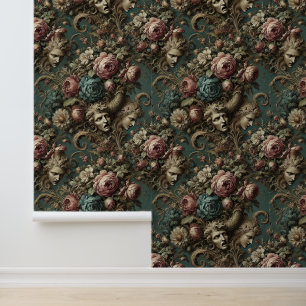 Litany of Aristocrats – Gothic Floral Design Wallpaper