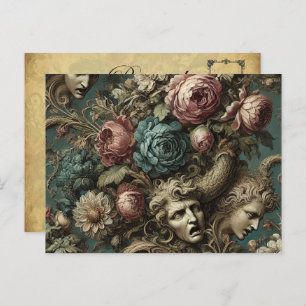 Litany of Aristocrats – Gothic Victorian Holiday Postcard