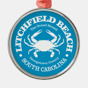 Litchfield Beach (crab) Metal Tree Decoration