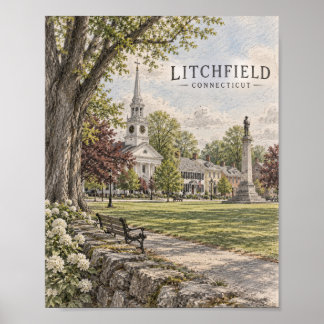 Litchfield Connecticut Poster #084