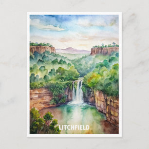 Litchfield National Park Watercolor Painting Postcard