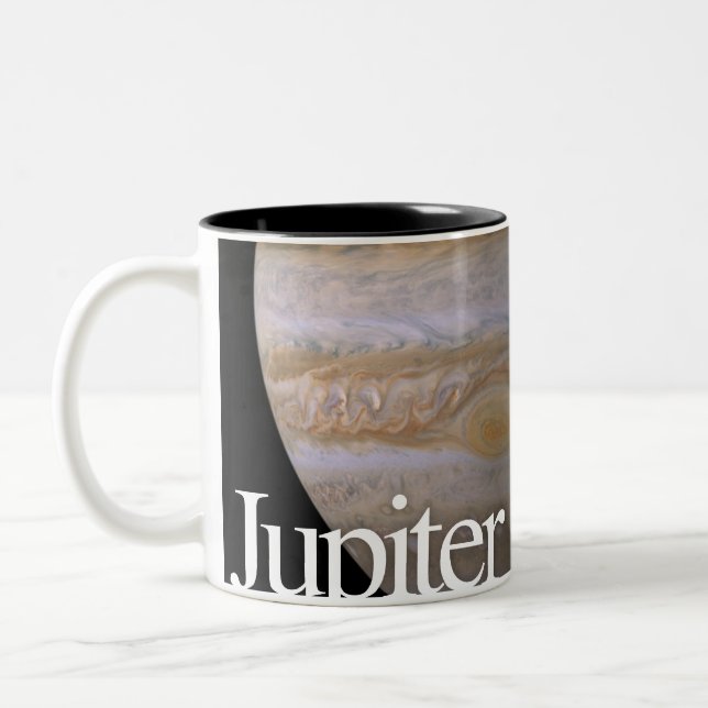 LITD Planet Mug: Jupiter Two-Tone Coffee Mug (Left)