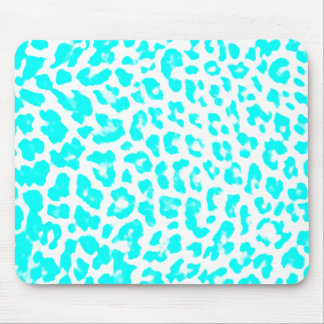 Lite Blue Leopard Print Mouse Mat
