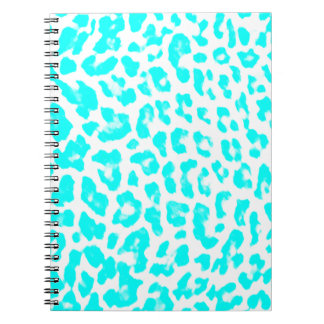Lite Blue Leopard Print Notebook