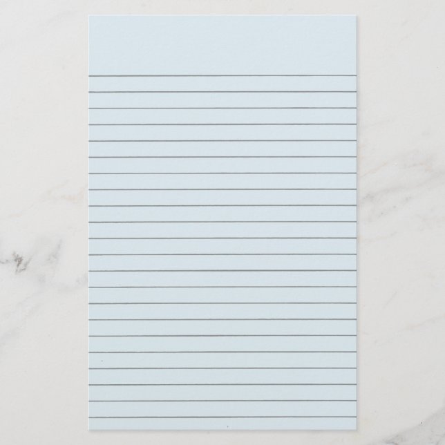 Lite Blue Lined Stationery (Front)