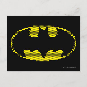 Lite-Brite Bat Emblem Postcard