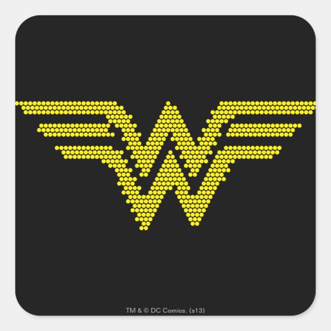 Lite-Brite WW Symbol Square Sticker (Front)