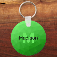 Lite green gradient geometry mesh pattern Monogram