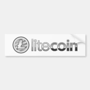 Litecoin Logo Symbol Cryptocurrency Bumper Sticker
