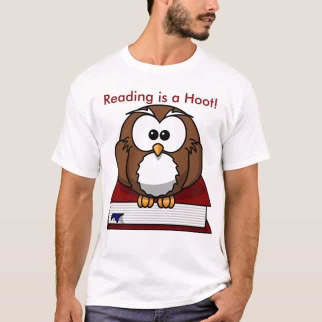 Literacy Awareness: Reading is a Hoot T-Shirt (Front)