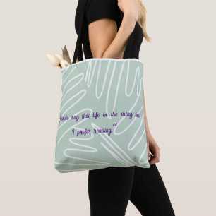 "Literacy Month "Book club eco-friendly tote BAG