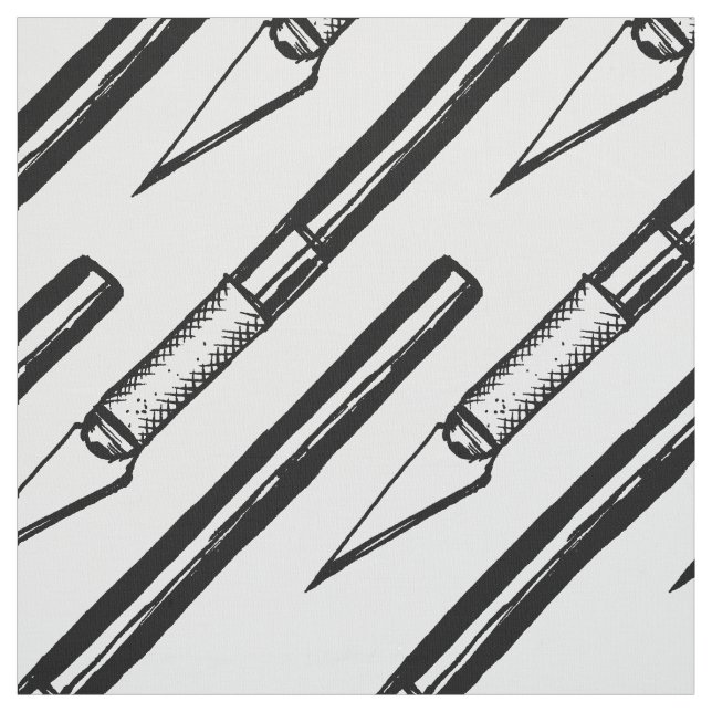 Literally Edgy - Repeating Exacto Knife pattern Fabric (Swatch)