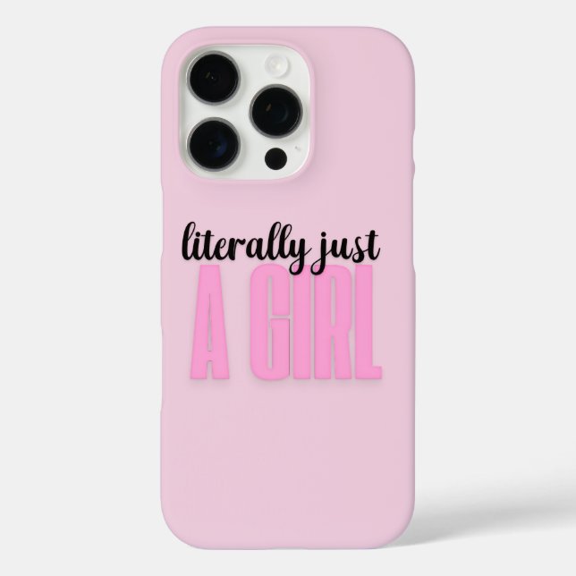 literally just a girl - iphone 16 pro case (Back)