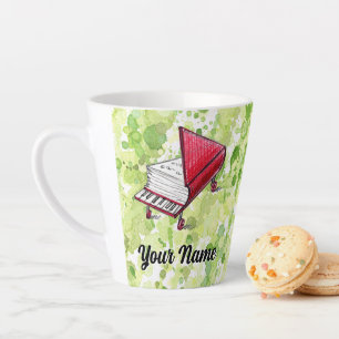 Literary And Musical Inspiration Personalizable Latte Mug