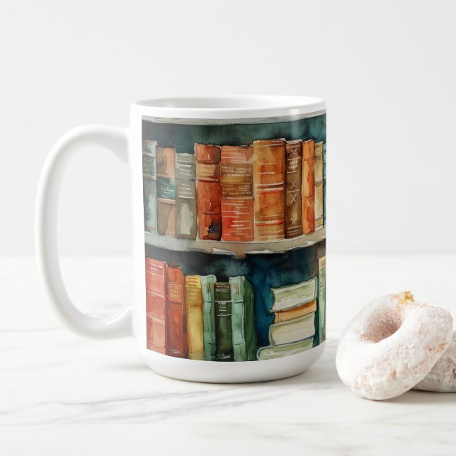 Literary Art  Coffee Mug (With Donut)