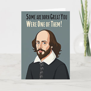 Literary Birthday Portrait Card