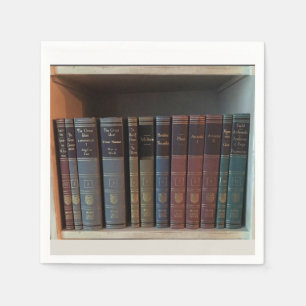 literary book group napkin