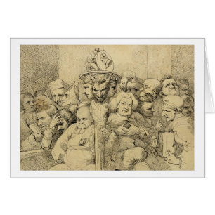 Literary Characters Assembled Around the Medallion