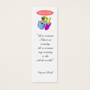 Literary Chick Bookmark to Customise