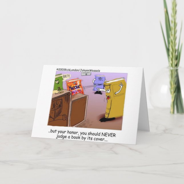 Literary Courtroom Drama Funny Gifts Tees Mugs Etc Card (Front)