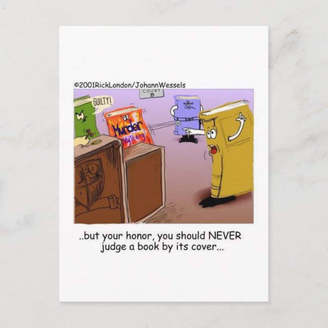 Literary Courtroom Drama Funny Gifts Tees Mugs Etc Postcard (Front)