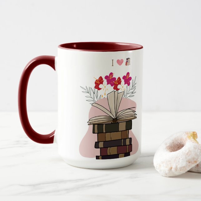 Literary Game The Perfect Reader Accessory Mug (With Donut)