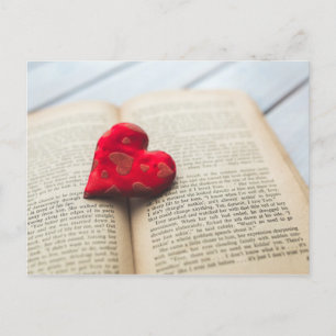 Literary Heart Postcard