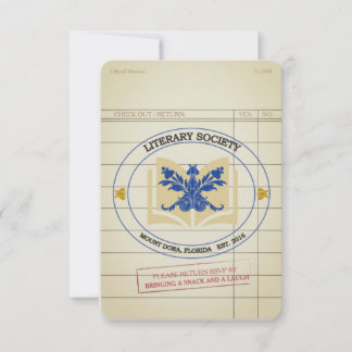 Literary Society Bookmark