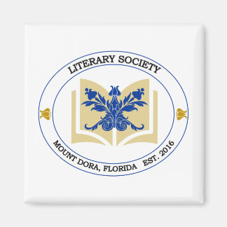 Literary Society Square Magnet