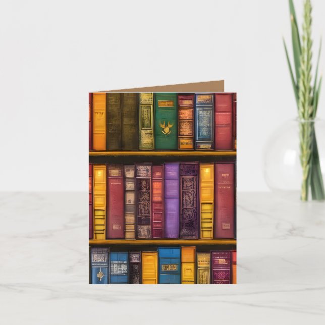 Literary Treasures - Classic Old Books Card (Front)