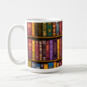 Literary Treasures - Classic Old Books Coffee Mug