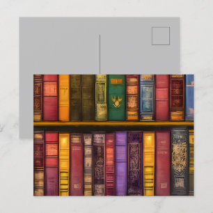 Literary Treasures - Classic Old Books Postcard