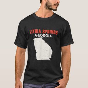 Lithia Springs Georgia USA State America Travel Ge T-Shirt