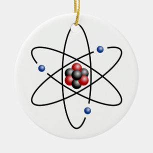 Lithium Atom Chemical Element Li Atomic Number 3 Ceramic Tree Decoration
