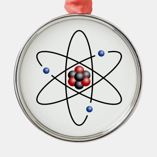 Lithium Atom Chemical Element Li Atomic Number 3 Metal Tree Decoration (Front)