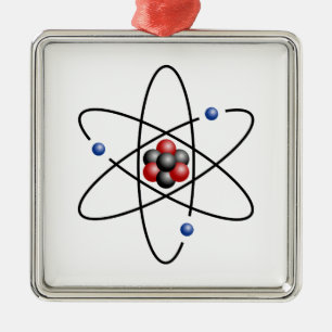 Lithium Atom Chemical Element Li Atomic Number 3 Metal Tree Decoration