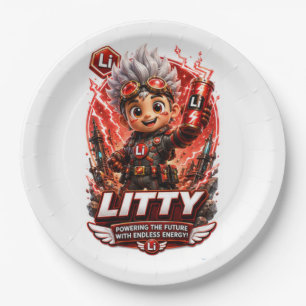 lithium BIRTHDAY PARTY Paper Plate